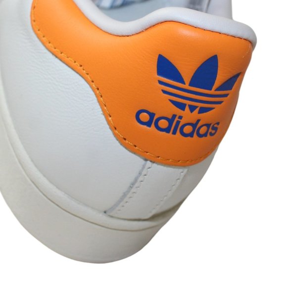 Adidas Superstar 'White Orange Rush Snakeskin' Men's 10.5 NEW! FZ6476 - Picture 12 of 14